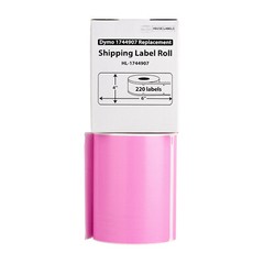 Compatible with DYMO LW 1744907 Pink 4″x6″ Direct Thermal Labels (14) Rolls/220