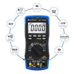 Digital Multimeter TRMS 6000 Counts Auto Range Ammeter AC DC Volt Clamp Meter