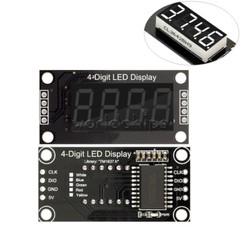 10pcs White 0.36″ TM1637 7-Segment 4-digit Digital Tube LED Display Module