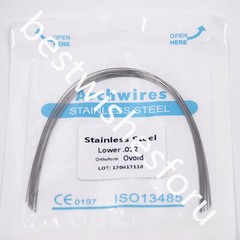 100x 10 Bag Dental Ovoid Stainless Steel Round Arch Wire 012-020 Upper Lower Opt