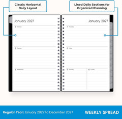 2027 Weekly and Monthly Planner Calendar, Includes January 2027 – December 2027,