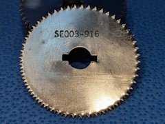 SE003-916 Medical Cast Saw Blade 2 Inch 2-Slot Pin-Head Stainless Steel A2