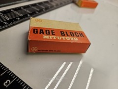 Mitutoyo Rectangular Steel Individual Gage Blocks, Qty 7