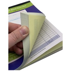 Large Carbonless Duplicate Sales Order Receipt Books 5 Pack 50 Sets 5.9 x 1