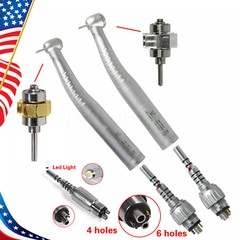 KAVO Style Dental Fiber Optic LED High Speed Handpiece /+LED Quick Coupler 4H/6H