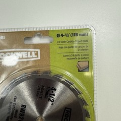 Rockwell RW9281 4.5″ 24 Tooth Carbide Tipped TCT Circular Wood Blade 2 Pack NEW