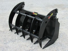 60″ Brush Root Rake Clam Grapple Attachment Fits Skid Steer Tractor Quick Attach