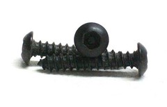 LOT OF 100 NEW #6 x 3/4″ Black Screw Button Head Security Hex TAMPER PROOF NC