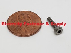 (100) M2.5-0.45×10 Socket / Allen Head Cap Screw Stainless Steel 2.5mm x 10mm
