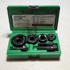 Greenlee Ball Bearing Knockout Punch Set 735 Kit