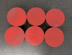1045 Hot Rolled Steel Round Bar Rod 3.25″ Diameter x 2.50″ Length (6 PC LOT)