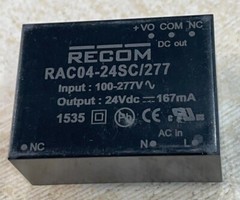 RECOM RAC04-24SC-277 AC/DC Power Modules 4W 90-305VIN 24V THT