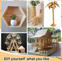 ONUPGO 10Pcs 1/2″ x 12″ Hardwood Craft 1/2x 12 Inch, Number of Items: 10