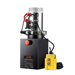 VEVOR 10 Quart Double Acting Hydraulic Pump 12V for Dump Trailer Folklift 2.1HP