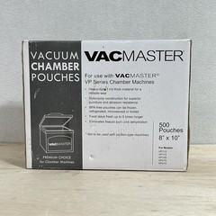 Vacmaster Vacuum Chamber Packaging 8 x 10 Pouches 3-Mil 500 Per Case Sealed