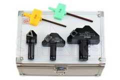 1/4, 1/2, 1-1/4″ 82° Indexable Carbide Countersink Chamfering Set NEW #]