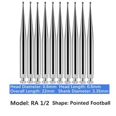 Vakker 10PC/PACK Dental Low Speed Carbide Burs Latch Type LA RA SURG