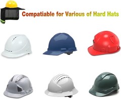 3 Pack Black Hard Hat Sunshield Upgrade Full Brim Neck Sunshade Cover