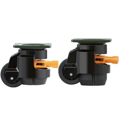VEVOR Leveling Casters Adjustable Nylon Plate Mounted Caster 1100 lbs Set of 4