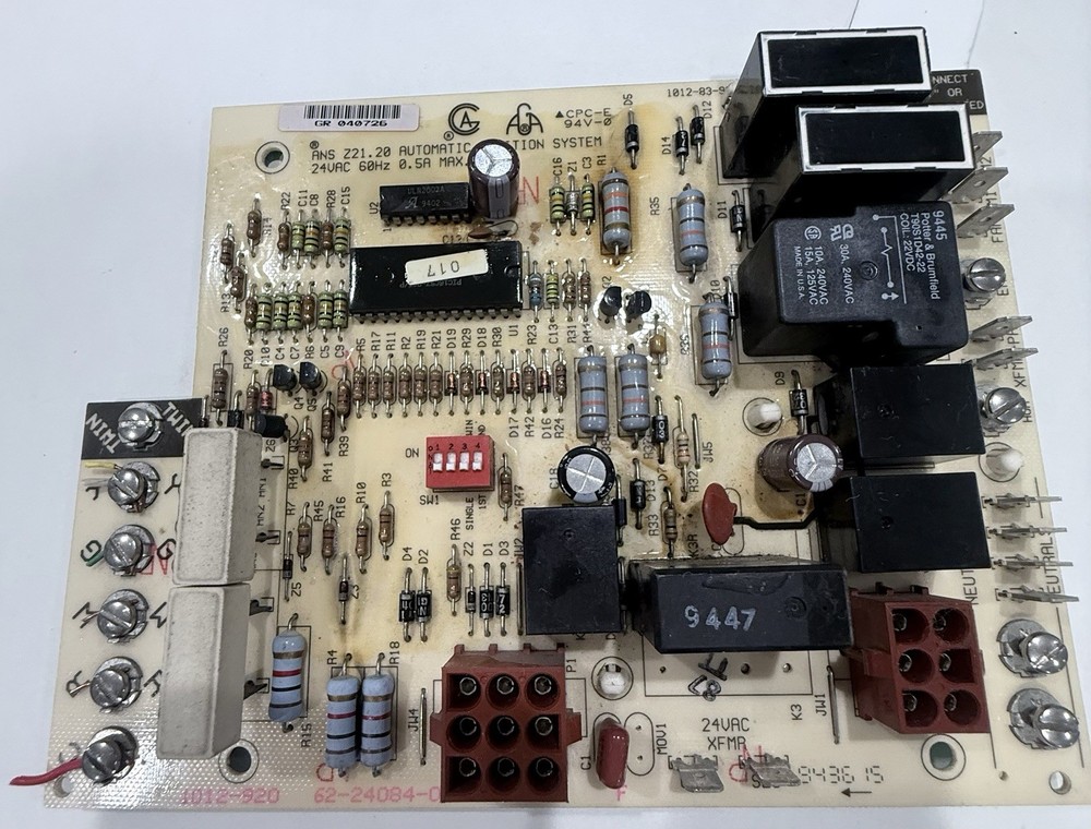 Rheem Ruud Weather King 62-24084-01 Furnace Fan Control Circuit Board 1012-920