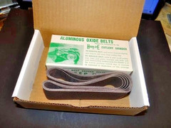 8 Hookeye 80 Grit 24 inch Hook-Eye Cutlery Grinder Sharpener Belts