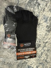 3 Pair Impacto Anti-Vibration Gloves Anti Impact Half Finger S And M