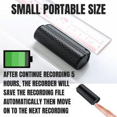 16GB 32GB Mini Digital Voice Activated Recorder Magnetic Audio Sound Dictaphone
