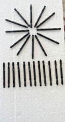 IRWIN 24PC #20 X 2″ USA DOUBLE END DRILL BITS 135 DEGEE S/P BLACK