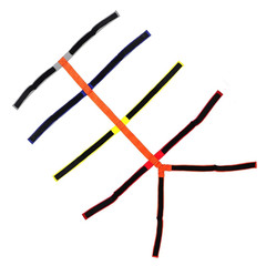 Backboard Spine Board Straps, Color Coded, Industrial Grade Medical Spider Strap