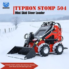 FREE SHIP NEW TYPHON STOMP Mini Skid Steer Loader 23HP EPA Engine Three pumps