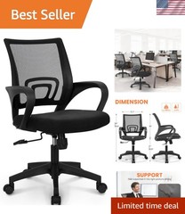 Ergonomic Mesh Chair with 360° Swivel & Height Adjustment for Any Room