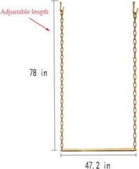 Adjustable Gold Chain Clothing Racks – Heavy Duty Garment Hanger (2 Pcs)
