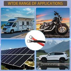 2 AWG Gauge Copper Battery Cable Power Wire Car, Marine, Inverter, RV, Solar