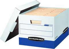 Bankers Box 20 Pack R-KIVE Heavy-Duty File Storage Boxes, Fastfold, Lift-Off Lid