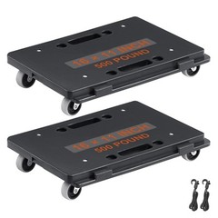 VEVOR 2PCS Platform Dolly Interlocking Edge Furniture Mover 500lbs Capacity Each