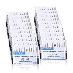 3PC Dental Clinic Diamond Burs Air Turbine Kit Z FG-109 for High Speed Handpiece
