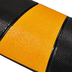 2pcs 6 FT Rubber Speed Bump 2 Channel Portable Heavy Duty Cable Protector Ramp