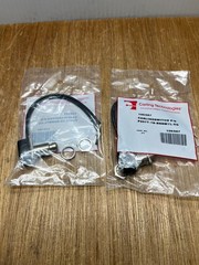 (Qty.2) CARLING P267T-1D-RND MTL Miniature Push Buttn Switch Nickel SPST Extende