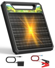 Solar Electric Fence Charger 45 Mile Predator Solar Fence Energizer for Cattle