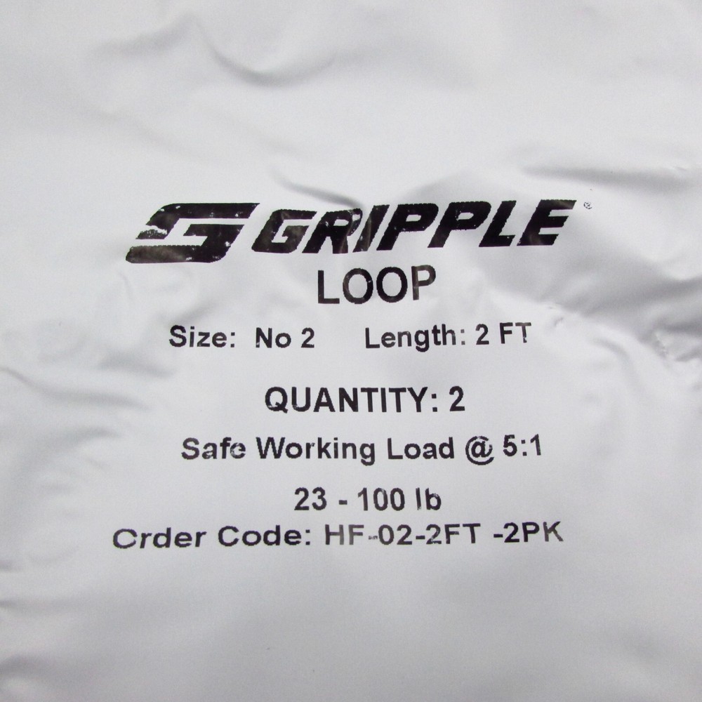 Qty 10 GRIPPLE Size No 2 Cable Loop End Hanger 2′ Long, Pipe, Lighting, Speaker