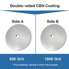 Double-Sided CBN Grinding Disk for Sharpening Woodworking Tools High Speed St…