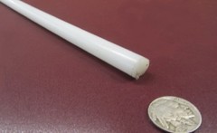 UHMW White Round Rod .500″ (1/2″) Diameter x 60″ Long, 2 Units