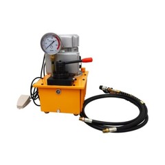 110V 60Hz Electric Double Acting Hydraulic Pump Manual Valve with Pedal 750W