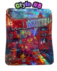 3.5g Mylar Bags Smell Proof Resealable Packaging Bulk Storage 16-128 Pack