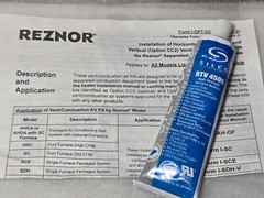 3 SILCO RTV 4500 High Strength Silicone Sealant NSF Grade, for REZNOR HVAC Vents