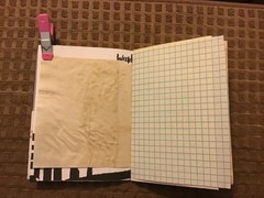 Handmade Naked Junk Journal 6” x 4.5” Mushroom Print Card Stock Cover
