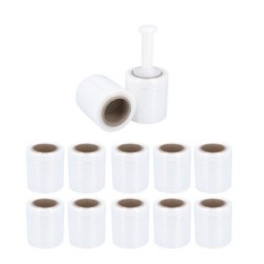 24 Rolls Cast Hand Stretch Wrap 5″x700′ 120 Ga Clear Shrink Film Made In Usa