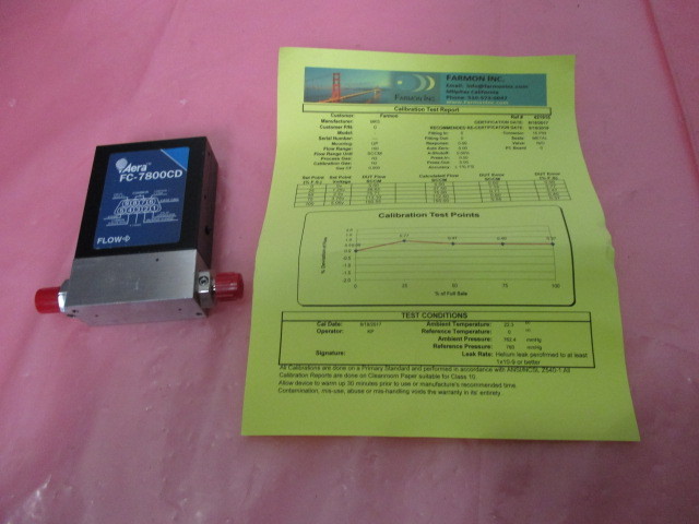 Aera FC-7800CD Mass Flow Controller MFC N2 200 SCCM Novellus 19-120538-11 421511