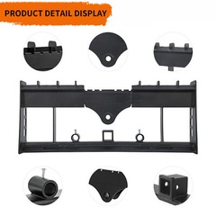 Heavy-Duty Skid Steer Pallet Fork Frame W/Receiver Hitch & Spear Sleeves 3000LBS