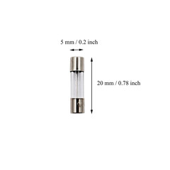 10 Pack F3AL Fast-Blow Fuse 3A 250V Glass Fuses 0.2 X 0.78 Inch / 5 X